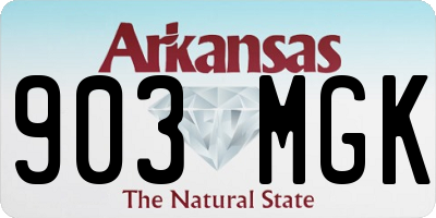 AR license plate 903MGK