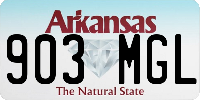 AR license plate 903MGL