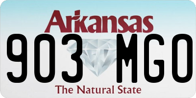 AR license plate 903MGO