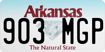 AR license plate 903MGP