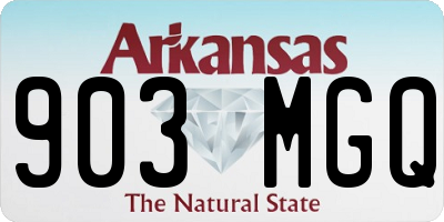 AR license plate 903MGQ