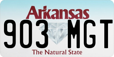 AR license plate 903MGT