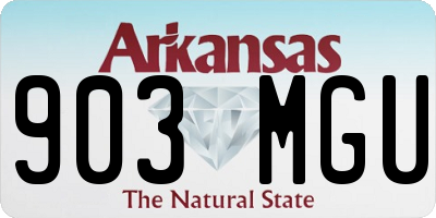AR license plate 903MGU