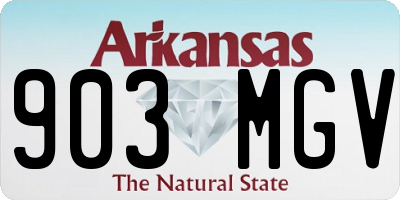 AR license plate 903MGV