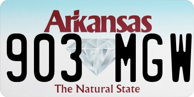 AR license plate 903MGW
