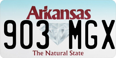 AR license plate 903MGX