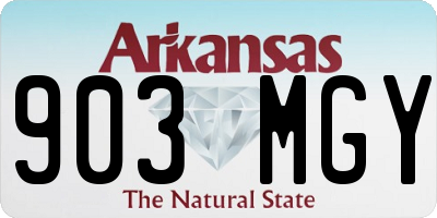 AR license plate 903MGY