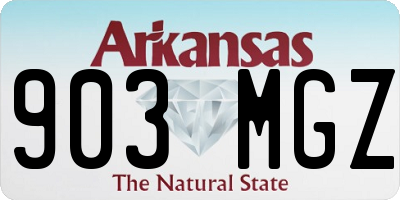 AR license plate 903MGZ