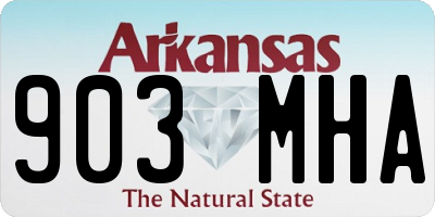 AR license plate 903MHA