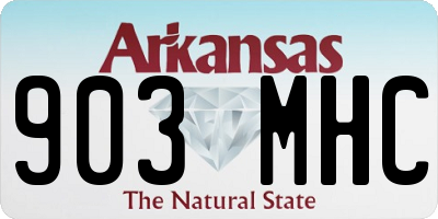 AR license plate 903MHC