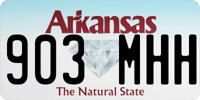 AR license plate 903MHH