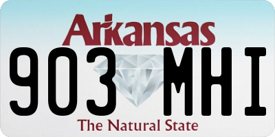 AR license plate 903MHI