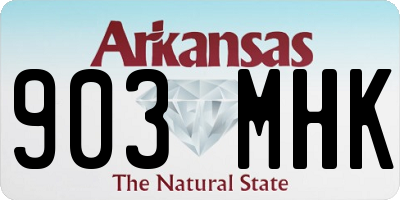AR license plate 903MHK