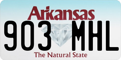 AR license plate 903MHL
