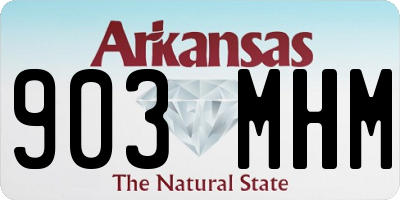 AR license plate 903MHM