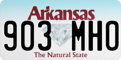 AR license plate 903MHO