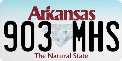 AR license plate 903MHS