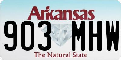AR license plate 903MHW