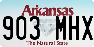 AR license plate 903MHX
