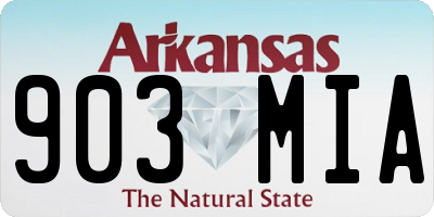 AR license plate 903MIA