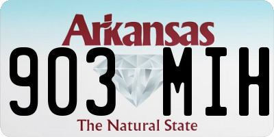 AR license plate 903MIH