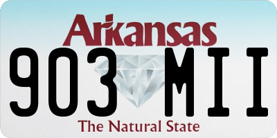 AR license plate 903MII