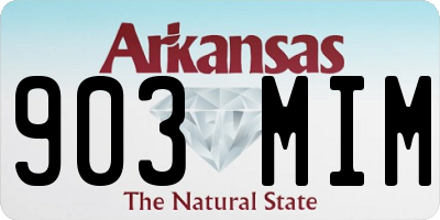 AR license plate 903MIM