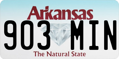 AR license plate 903MIN