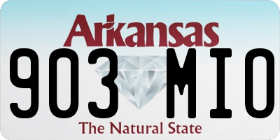 AR license plate 903MIO