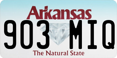 AR license plate 903MIQ