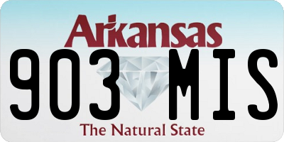 AR license plate 903MIS