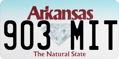 AR license plate 903MIT