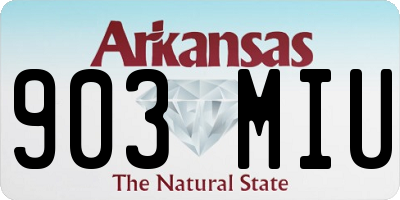 AR license plate 903MIU