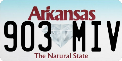 AR license plate 903MIV