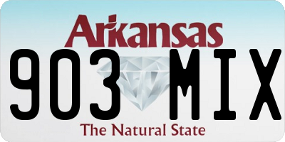 AR license plate 903MIX