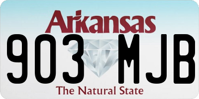 AR license plate 903MJB