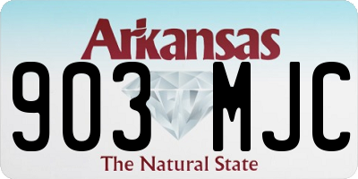 AR license plate 903MJC