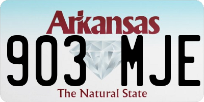 AR license plate 903MJE