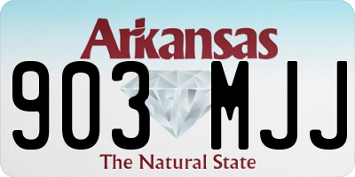 AR license plate 903MJJ