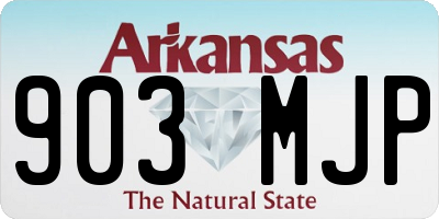 AR license plate 903MJP