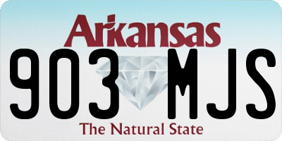 AR license plate 903MJS