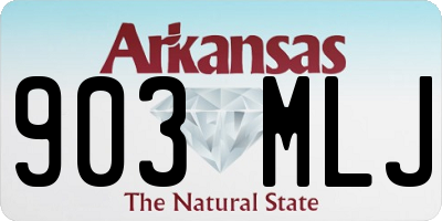 AR license plate 903MLJ