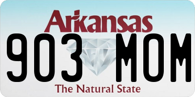 AR license plate 903MOM
