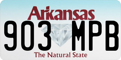 AR license plate 903MPB