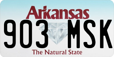 AR license plate 903MSK