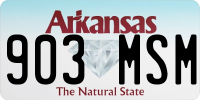 AR license plate 903MSM