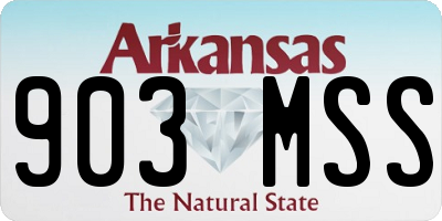 AR license plate 903MSS
