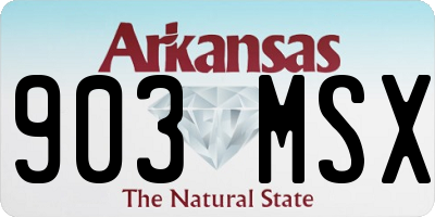 AR license plate 903MSX