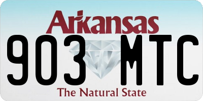 AR license plate 903MTC
