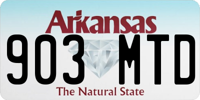 AR license plate 903MTD